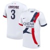 Maglia ufficiale Paris Saint Germain Presnel Kimpembe 3 Trasferta 2024-25 per Uomo